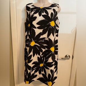 Black and yellow floral dress. Ronni Nicole 14.